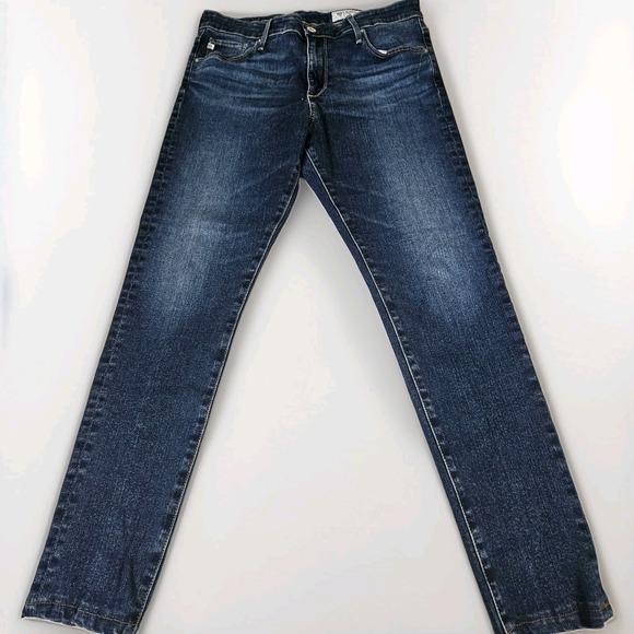 Ag Adriano Goldschmied Denim - Adriano Goldschmied Farrah Ankle Skinny Jeans Womens Size 31R Mid Rise Dark Wash